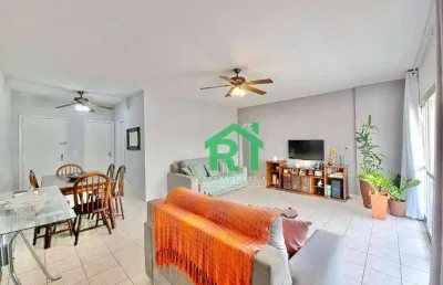 Apartamento com 2 dormitórios à venda, 89 m² por r$ 400.000,00 - jardim astúrias - guarujá/sp