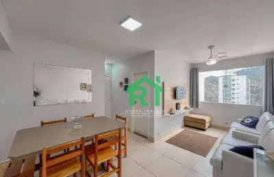 Apartamento à beira mar com 2 quartos (1 suíte) à venda em pitangueiras, guarujá