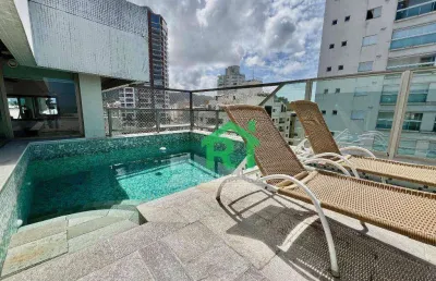 Cobertura com 3 dormitórios à venda, 200 m² por r$ 690.000,00 - enseada - guarujá/sp