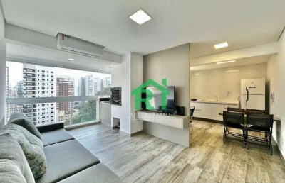 Apartamento com 2 dormitórios à venda, 60 m² por r$ 600.000,00 - jardim astúrias - guarujá/sp