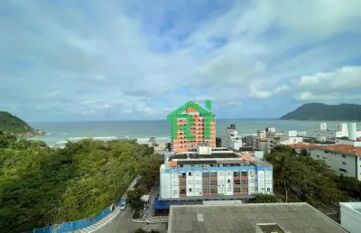 Apartamento beira mar, vista para o mar, 3 dormitórios, 3 suítes, 2 vagas, tombo, guarujá/sp