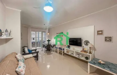 Apartamento beira-mar 2 quartos (1 suíte), lazer. venda, 98m² r$580.000 - pitangueiras - guarujá/sp