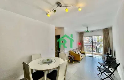 Apartamento com 2 dormitórios à venda, 74 m² por r$ 360.000,00 - enseada - guarujá/sp