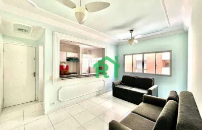 Apartamento com 2 dormitórios à venda, 74 m² por r$ 310.000,00 - enseada - guarujá/sp