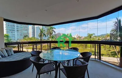 Apartamento com 4 dormitórios à venda, 180 m² por r$ 1.100.000,00 - enseada - guarujá/sp