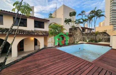 Cobertura beira mar, 3 dormitórios (1 suíte), 2 vagas, área de lazer, enseada, guarujá/sp