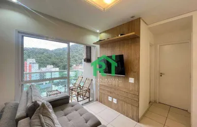 Apartamento reformado, 2 dormitórios, 1 vaga, lazer, enseada, guarujá/sp