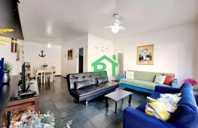 Apartamento com 3 dormitórios à venda, 105 m² por r$ 340.000,00 - enseada - guarujá/sp
