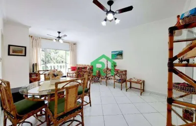 Apartamento com 3 dormitórios, 120 m² - venda por r$ 450.000,00 ou aluguel por r$ 3.800,00/mês - enseada - guarujá/sp
