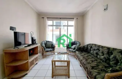 Apartamento com 2 dormitórios à venda, 75 m² por r$ 280.000 - enseada - guarujá/sp