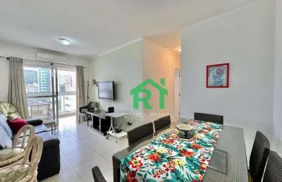 Apartamento moderno, 2 dormitórios (1 suíte), 2 vagas, lazer, astúrias, guarujá/sp.