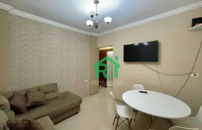 Apartamento beira mar, 2 dormitórios (1 suíte), 1 vaga, pitangueiras, guarujá/sp