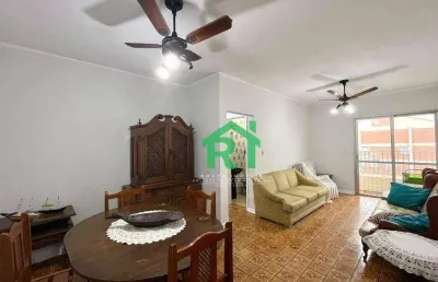 Apartamento com 2 dormitórios (1 suíte), 1 vaga, jardim astúrias, guarujá/sp