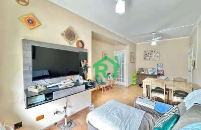 Apartamento com 3 dormitórios, 1 vaga, lazer, enseada, guarujá/sp.