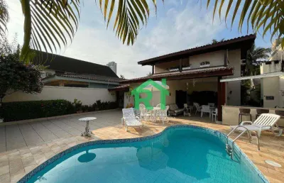 Casa beira mar, 4 dormitórios (2 suítes), 4 vagas, lazer, enseada, guarujá/sp
