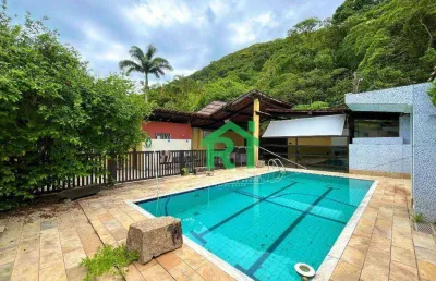 Casa com 3 quartos (2 suítes), 7 vagas, lazer, jardim guaiuba, guarujá/sp
