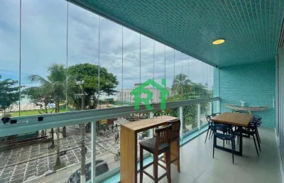 Apartamento frente mar, 3 dormitórios (1 suíte),  - pitangueiras - guarujá/sp