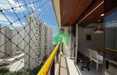 Apartamento vista mar, 2 quartos, 1 suite à venda, pitangueiras - guarujá/sp