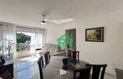 Apartamento 3 quartos (1 suíte), 2 vagas, jardim astúrias, guarujá/sp
