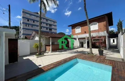 Casa reformada, 4 dormitórios (1 suíte), 4 vagas, lazer, enseada, guarujá/sp