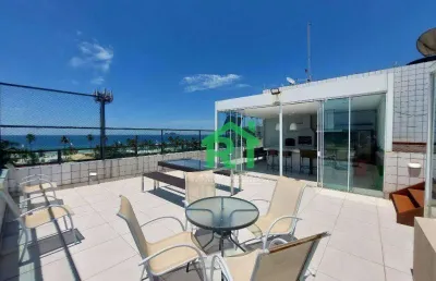 Cobertura com 4 dormitórios à venda, 448 m² por r$ 1.800.000 - enseada - guarujá/sp
