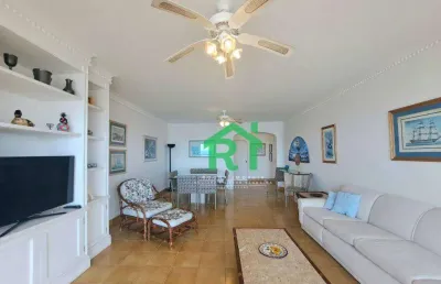 Apartamento com vista pro mar, 4 dormitórios, 2 vagas, lazer, 172 m², venda por r$ 1.200.000 - pitangueiras - guarujá/sp