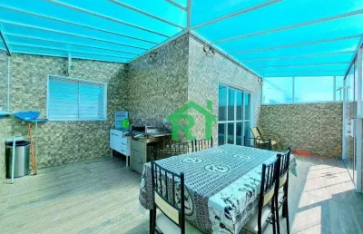 Cobertura duplex, 2 dormitórios (1 suíte), 1 vaga - enseada, guarujá/sp