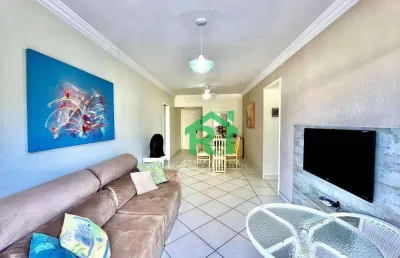 Apartamento com 2 dormitórios à venda, 90 m² por r$ 500.000 - enseada - guarujá/sp