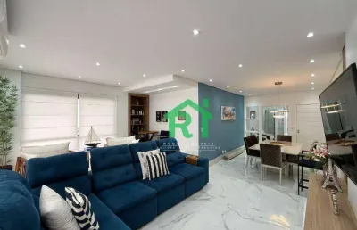 Apartamento reformado, 3 dormitórios (1 suíte), 2 vagas, pitangueiras, guarujá/sp
