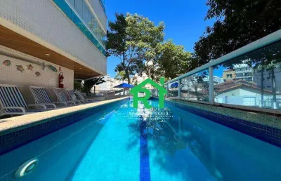 Cobertura com 3 dormitórios à venda, 293 m² por r$ 1.010.000,00 - tombo - guarujá/sp