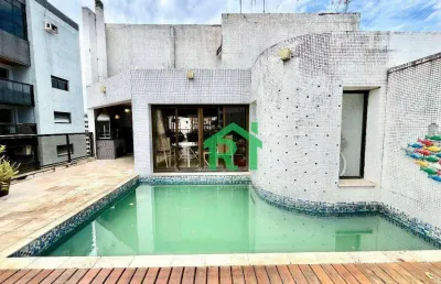 Cobertura com 3 dormitórios à venda, 200 m² por r$ 1.500.000,00 - pitangueiras - guarujá/sp