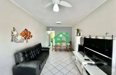 Apartamento com 3 dormitórios à venda, 85 m² por r$ 330.000,00 - enseada - guarujá/sp