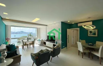 Apartamento com 3 dormitórios à venda, 111 m² por r$ 1.500.000,00 - jardim astúrias - guarujá/sp