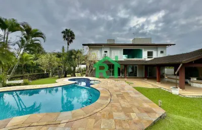 Casa à venda no costão do pernambuco, 5 suítes, 4 vagas, guarujá sp