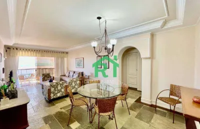 Apartamento com 4 dormitórios à venda, 140 m² por r$ 780.000,00 - enseada - guarujá/sp