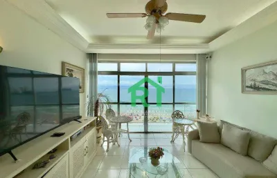 Apartamento com 3 dormitórios, 200 m² - venda por r$ 1.560.000,00 ou aluguel por r$ 13.000,00/mês - pitangueiras - guarujá/sp