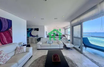 Apartamento com 4 dormitórios, 200 m² - venda por r$ 1.800.000,00 ou aluguel por r$ 11.500,02/mês - pitangueiras - guarujá/sp