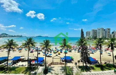 Apartamento à venda na praia das astúrias,3 suítes, frente mar, 2 vagas.