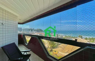 Apartamento à beira mar com 3 quartos (3 suítes), 2 vagas e lazer à venda no tombo, guarujá | rocha imóveis guarujá