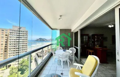 Apartamento com 3 dormitórios, 183 m² - venda por r$ 1.300.000,00 ou aluguel por r$ 8.000,00/mês - pitangueiras - guarujá/sp
