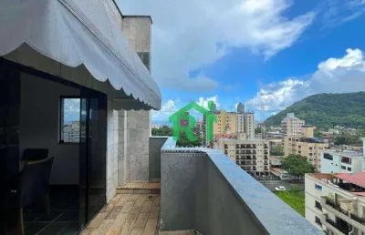 Cobertura á venda na praia do tombo | rocha imóveis guarujá