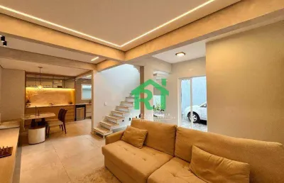 Village com 2 dormitórios à venda, 126 m² por r$ 820.000,00 - tombo - guarujá/sp