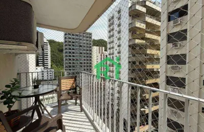 Apartamento com 2 dormitórios à venda, 90 m² por r$ 530.000,00 - pitangueiras - guarujá/sp