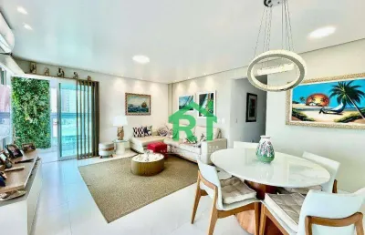 Apartamento com 3 dormitórios, 154 m² - venda por r$ 1.700.000 ou aluguel por r$ 11.000/mês - enseada - guarujá/sp