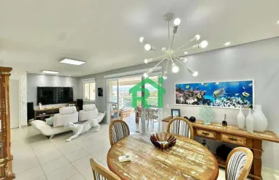 Apartamento com 3 dormitórios, 134 m² - venda por r$ 1.400.000,00 ou aluguel por r$ 8.000,00/mês - jardim astúrias - guarujá/sp