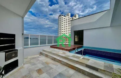 Cobertura à venda  jardim astúrias| rocha imóveis guarujá/sp