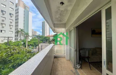 Apartamento com 2 dormitórios, 1 vaga, jardim astúrias, guarujá/sp
