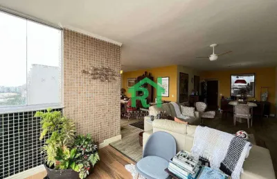 Apartamento com 3 dormitórios para alugar, 146 m² por r$ 6.000,00/mês - pitangueiras - guarujá/sp