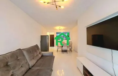 Apartamento com 3 dormitórios, 100 m² - venda por r$ 650.000 ou aluguel por r$ 5.500/mês - pitangueiras - guarujá/sp
