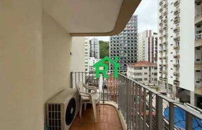 Apartamento com 2 dormitórios à venda, 90 m² por r$ 490.000,00 - pitangueiras - guarujá/sp